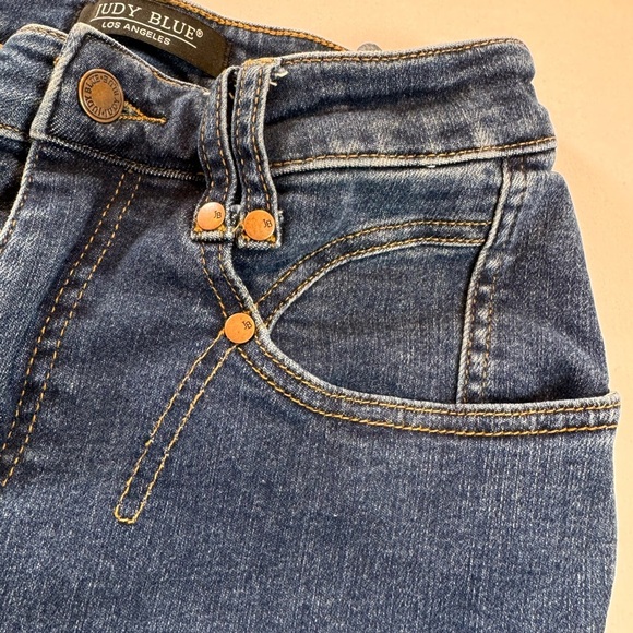 Judy Blue Dark Blue Straight Leg Jeans - Picture 6 of 8